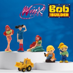 Figurines Mix Bob le Bricoleur et Winx Club - Capsule de...