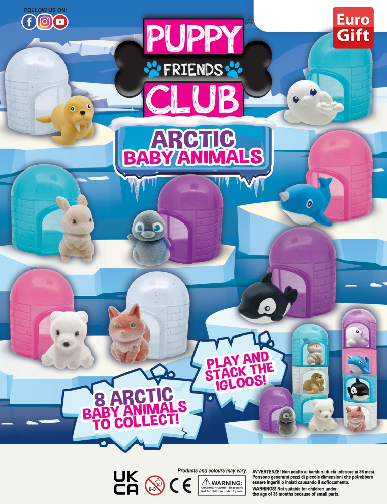 Puppy Friends Club ARCTIC Figurine  Capsule 50mm