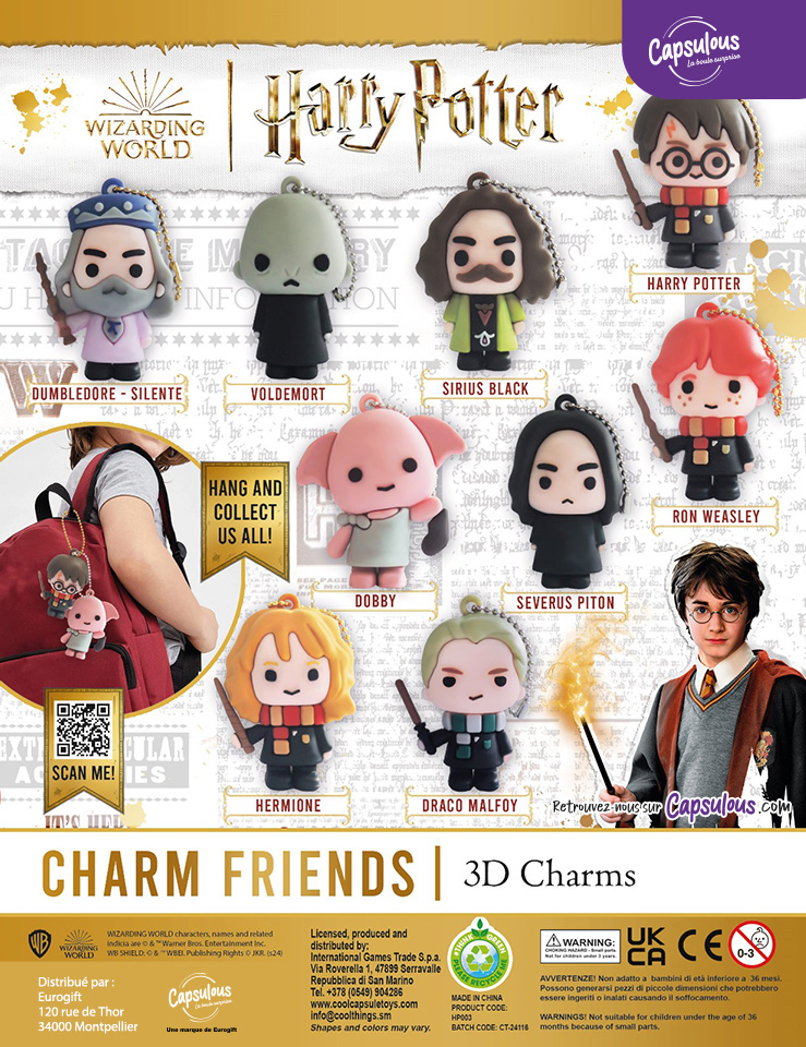 Harry Potter Figurines Charms en Capsule 50mm