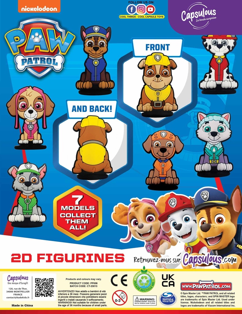 Pat' Patrouille Figurines 2D - Capsule 50mm