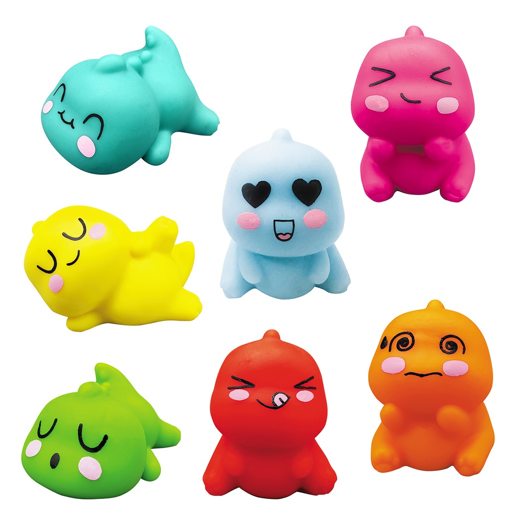 SQUISHY GYM DINO COL 2 CAP 65MM