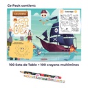 Pack Coloriage Set de table Pirates + Crayon Magique