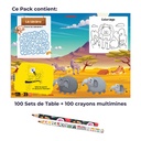 Pack Coloriage Set de table Savane + Crayon Magique