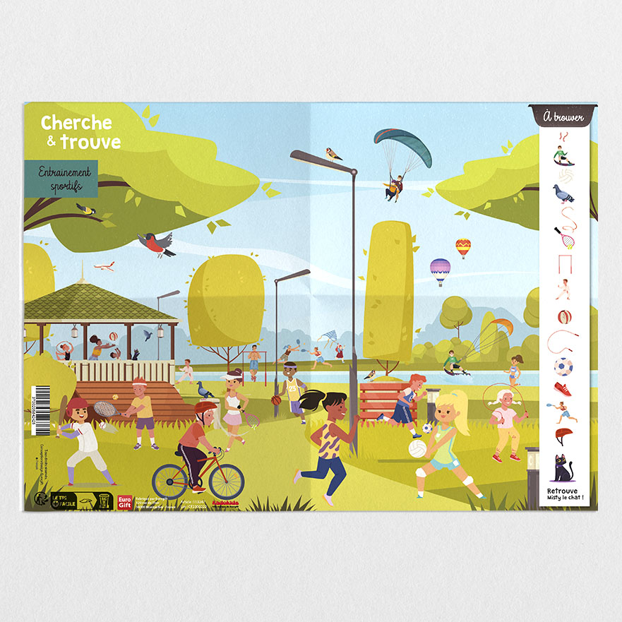 Double Poster Cherche Et Trouve -  Sports - MIF