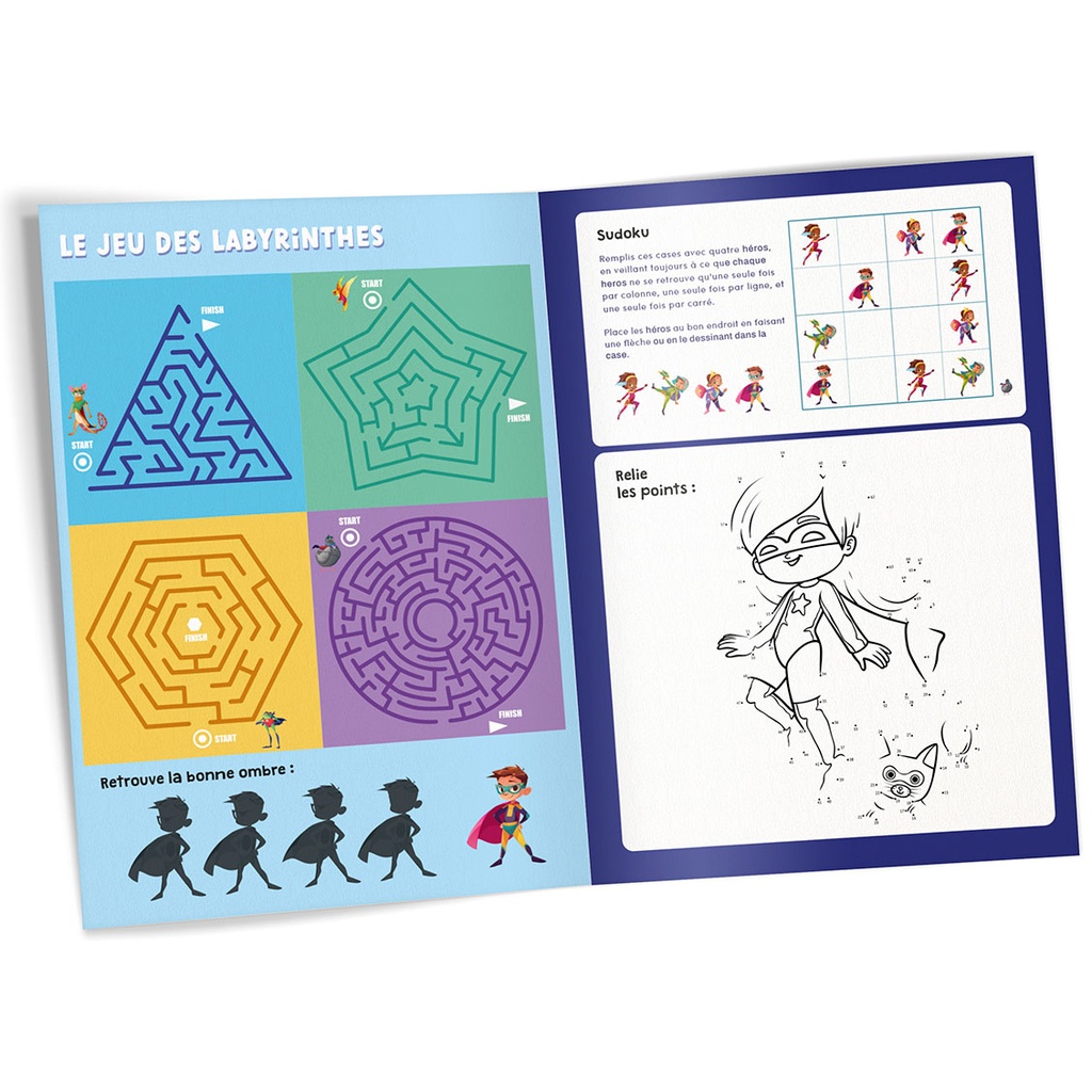 Livret de Coloriages et Activités 8 pages - Héros