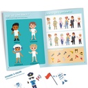 livrets 8 pages avec 1 page stickers - 2 designs