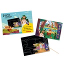 cartes à gratter avec batonnet - 2 designs