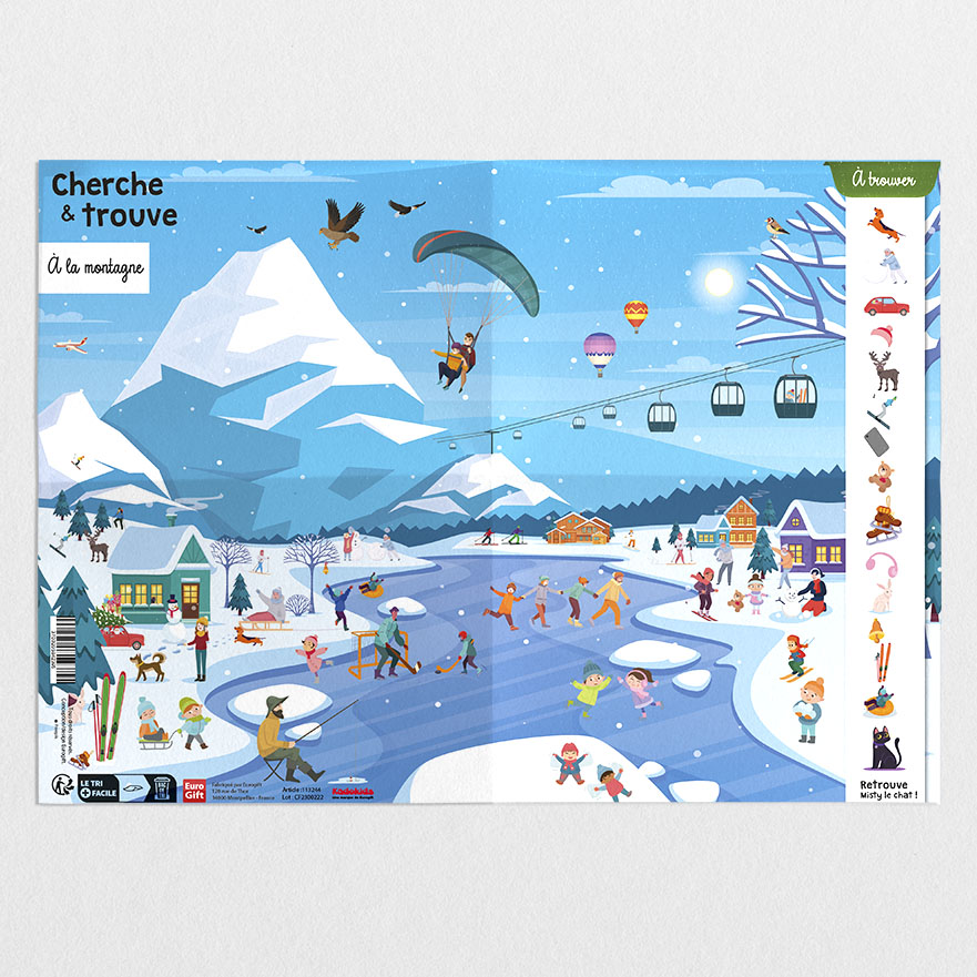 Double Poster Cherche Et Trouve - Hiver - MIF