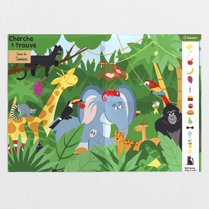 Double Poster Cherche Et Trouve - Jungle - MIF