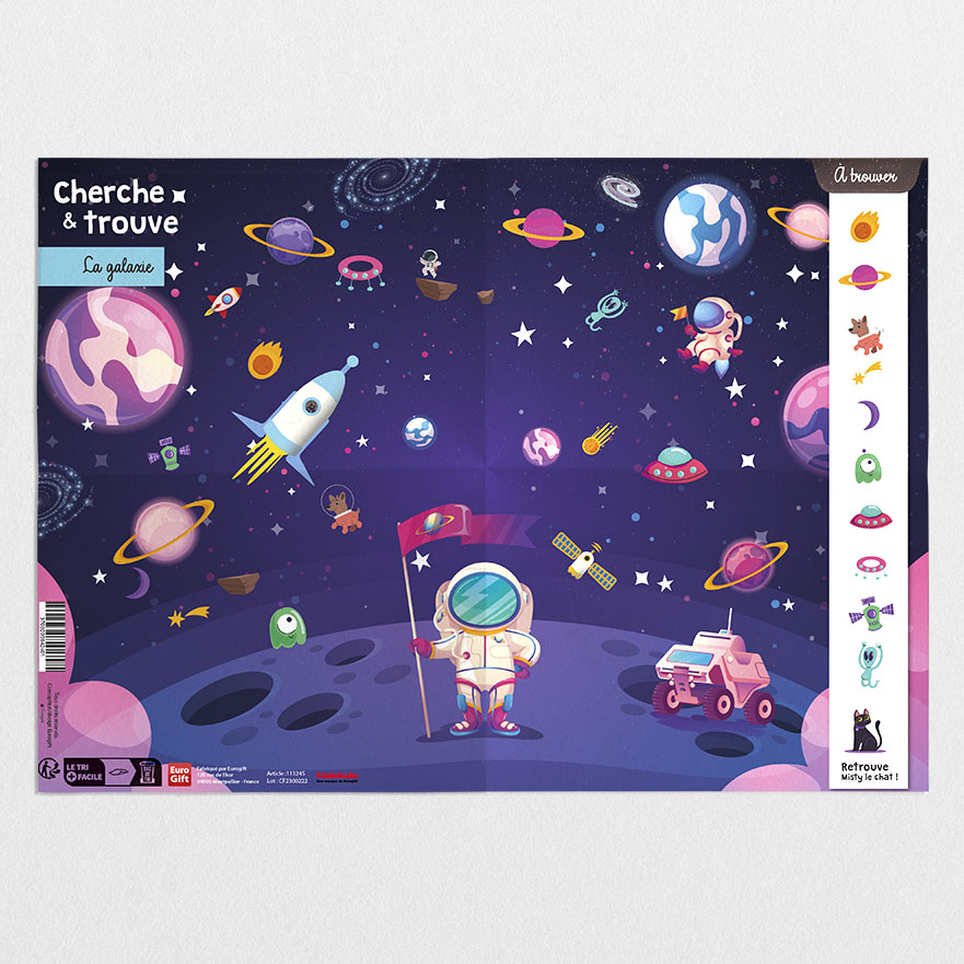 Double Poster Cherche Et Trouve - L'Espace - MIF