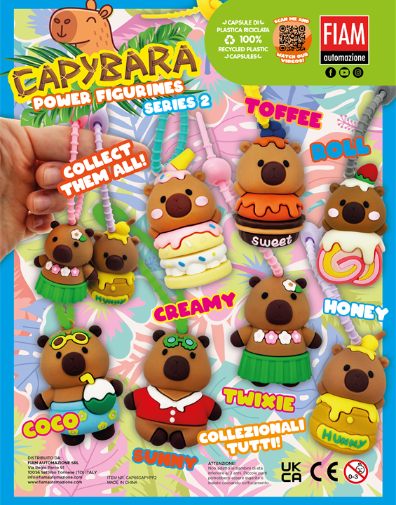CAPYBARA POWER FIGURINES COL.2 CAP 65MM
