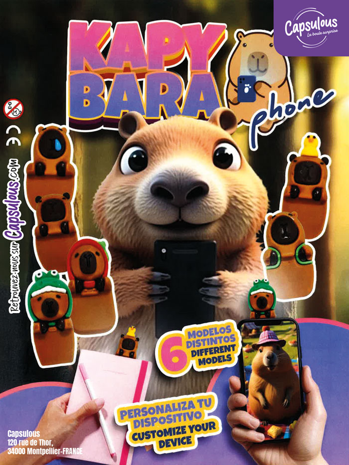 CAPYBARA PHONE en 60mm