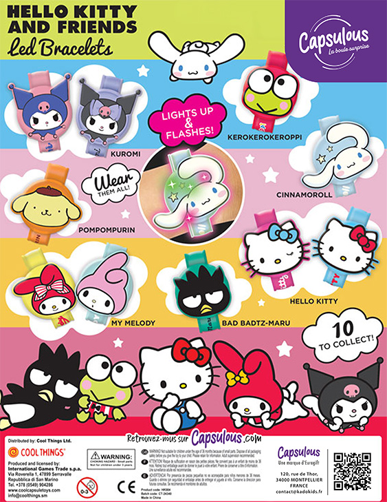 Hello Kitty led bracelet - Capsule 90mm