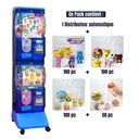 Pack Start & Cash (Bleu) - Distributeur + 350 Jouets Capsules Clé en Main