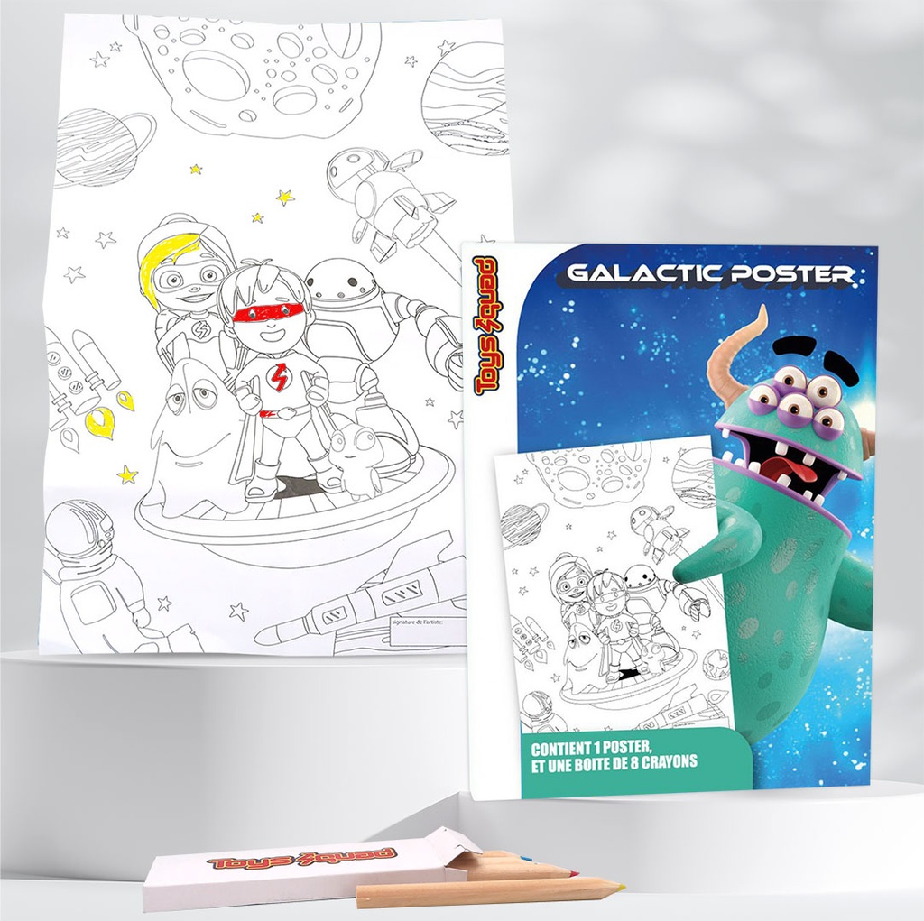 Set de coloriage Poster Galactic