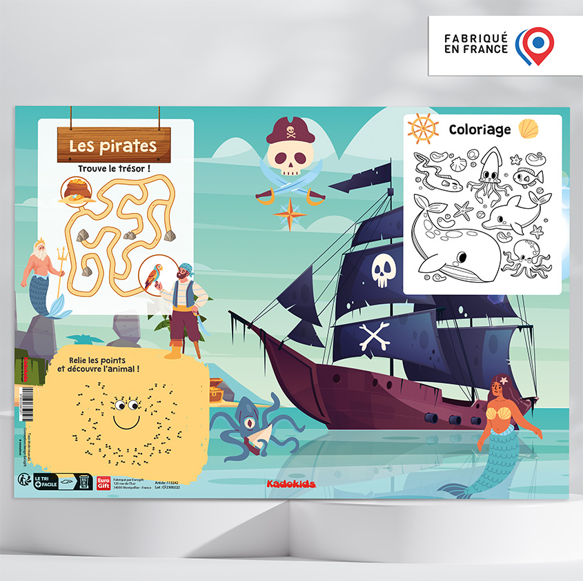 Set de table interactif - Pirates