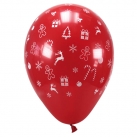 Lot de 8 ballons Esprit de Noel