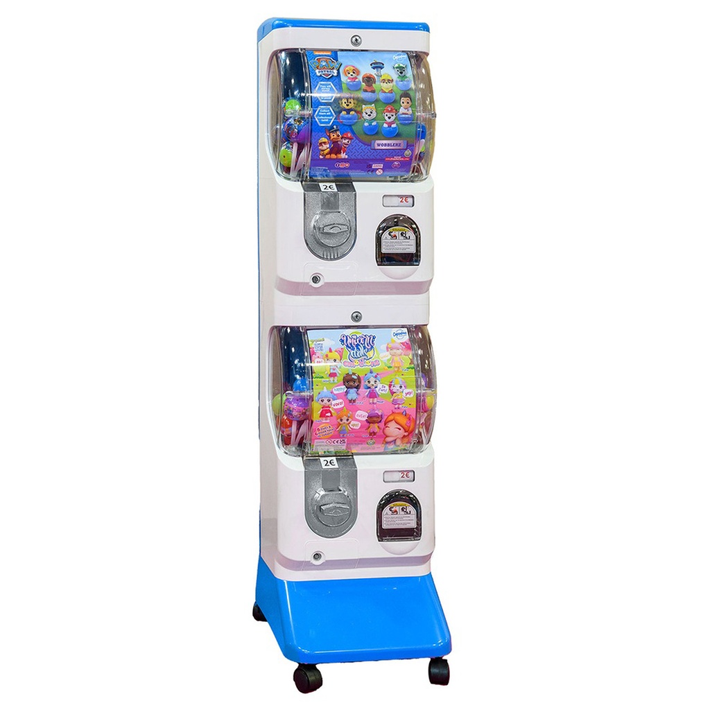 Distributeur Automatique de Jouets en Capsules - Bleu/Blanc