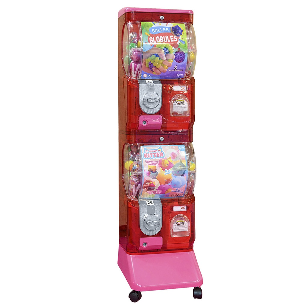 Distributeur Automatique de Jouets en Capsules - Rose