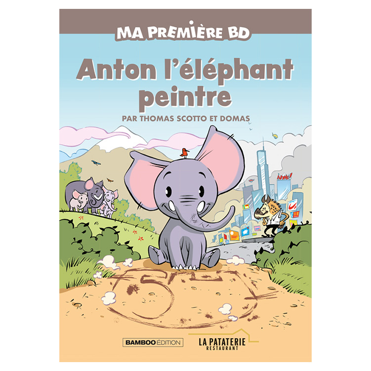 Carnet d'activités BD Anton l'éléphant peintre + Crayon