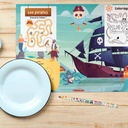 Kit Pirates – Sets de table interactifs & Crayons “magiques”