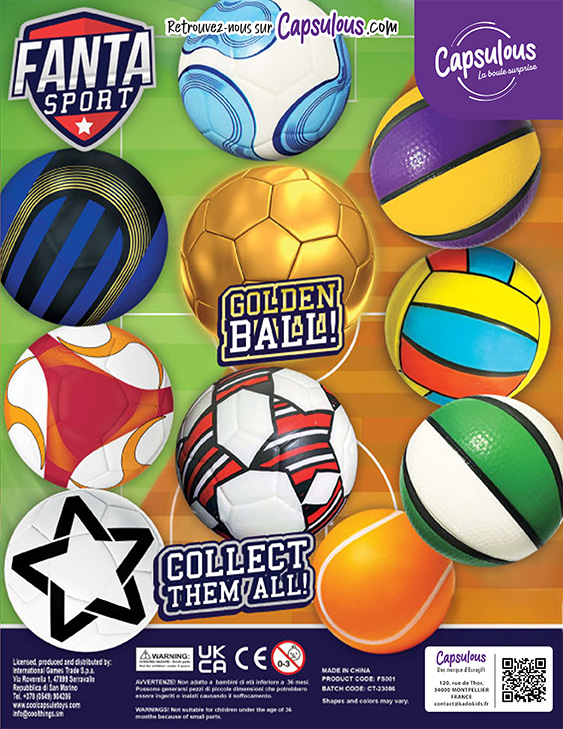 Fantasport play balls - Capsule 90mm