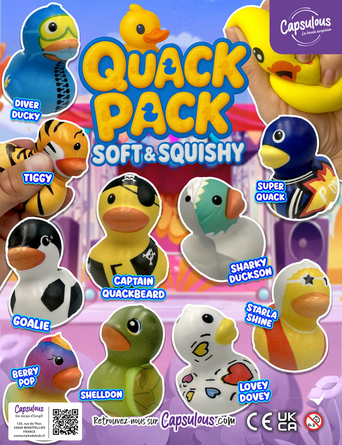 Quack pack soft&squishy en capsule 50mm