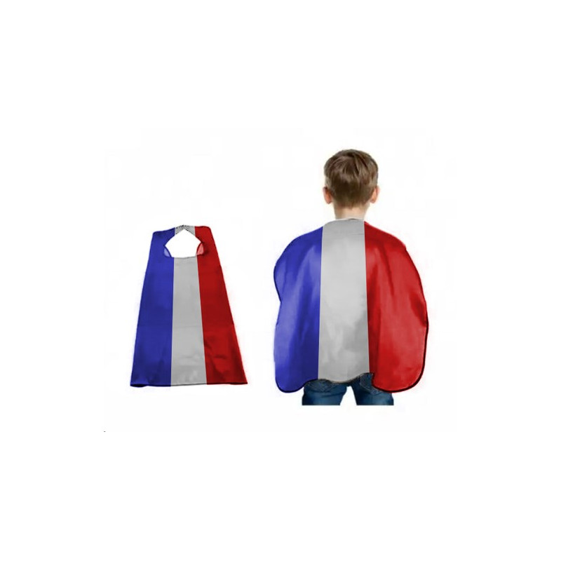 Cape Super Héros France 90cm - Enfant