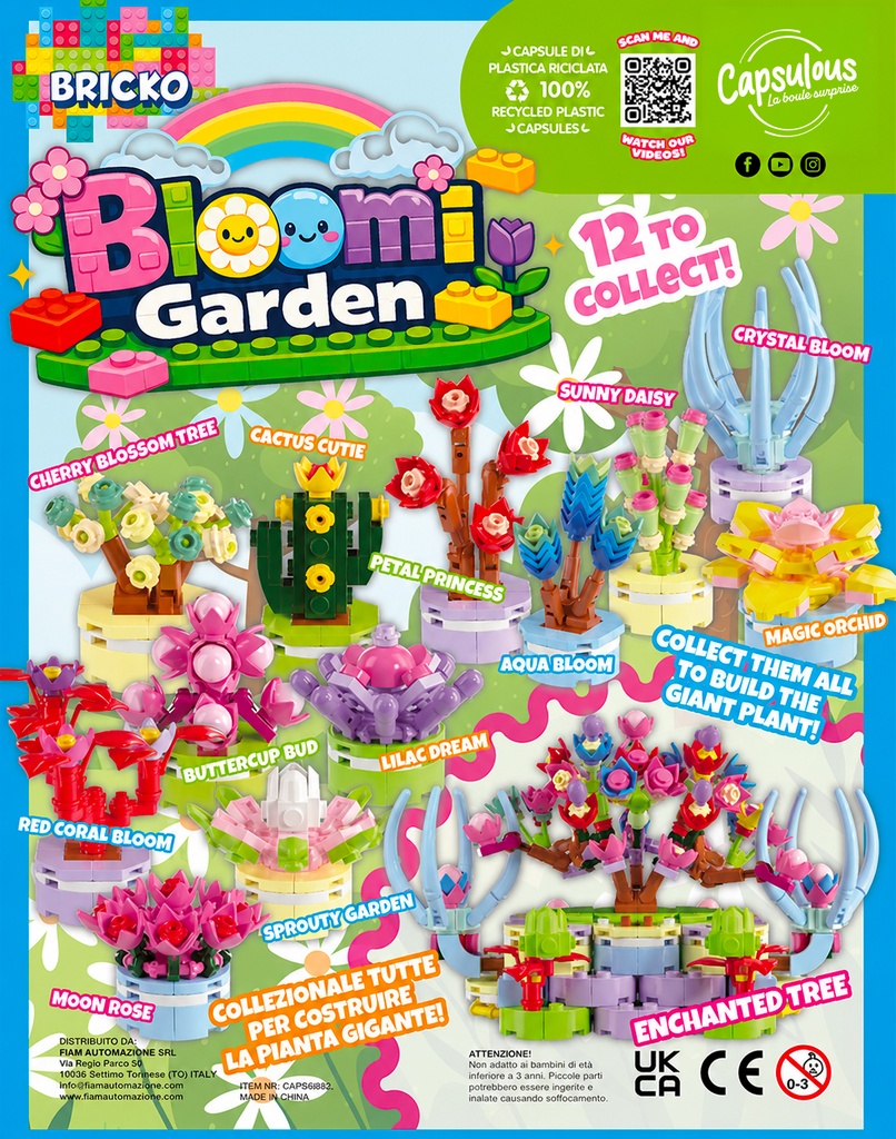 BRICKO BLOOMI GARDEN - Capsule 65mm