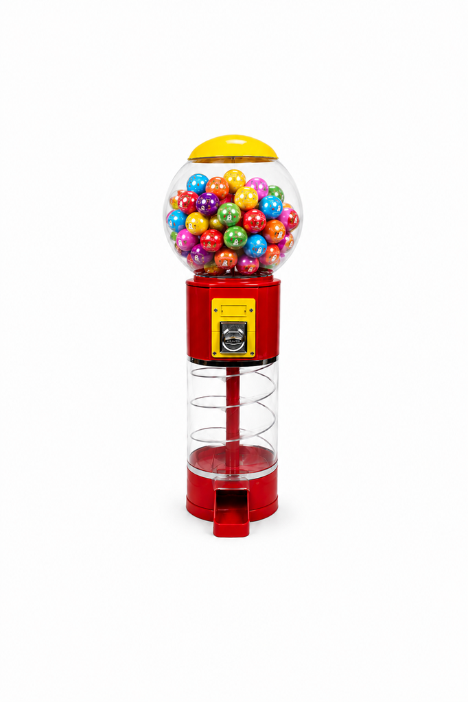 Distributeur automatique capsules 50mm Globe Rouge et Jaune