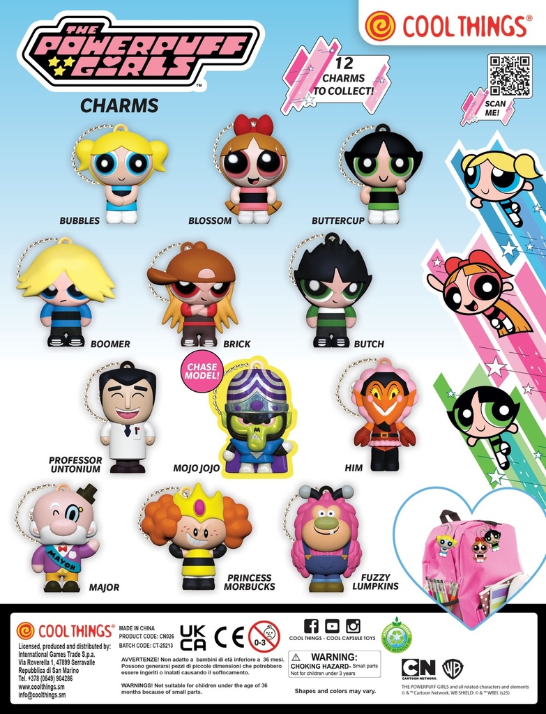 PPG charms en capsule 65mm