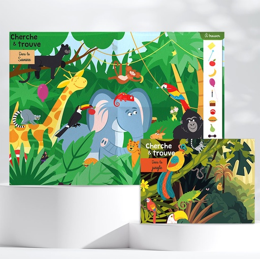 [113243] Double Poster Cherche et Trouve - Jungle