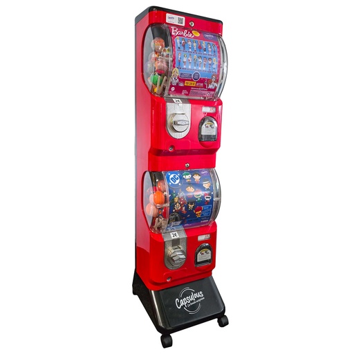 [540RN22] Distributeur Automatique de Jouets en Capsules - Rouge/Noir