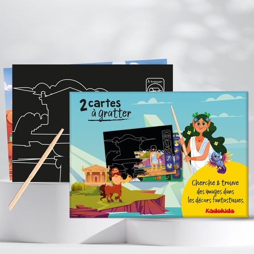 [113274] Cartes à gratter avec batonnet - Pirate & Mythologie