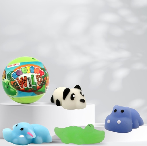 [116337] MOCHI SQUISHY WILD ANIMALS - CAPS 50MM