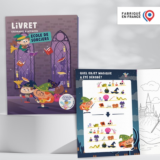 [113280] Livret de Coloriages et Activités 8 pages - sorciers