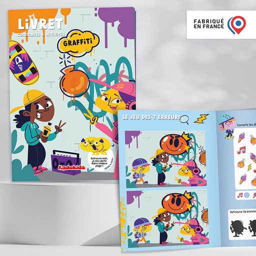 [113281] Livret de Coloriages et Activités 8 pages - Graffiti
