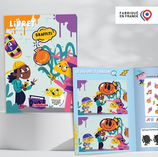 [113281] Livret de Coloriages et Activités 8 pages - Graffiti