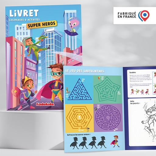 [113282] Livret de Coloriages et Activités 8 pages - Héros