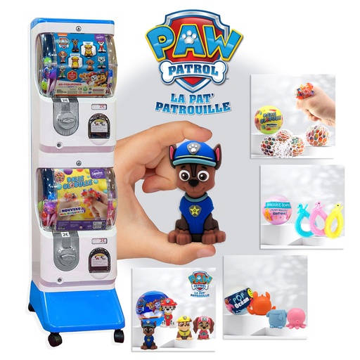 [PACK0005] Pack Start & Cash (Bleu et Blanc) - Distributeur + 350 Jouets Capsules Clé en Main