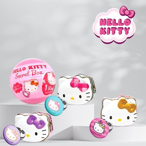 [116348] Bague & Boite Charms Hello Kitty - Capsule 50mm