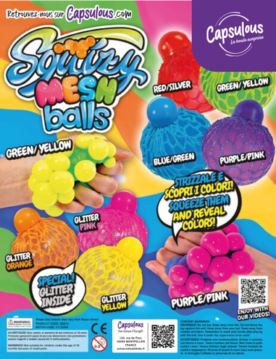 [116360] SQUIZY BALLS MESH CAPS 65MM