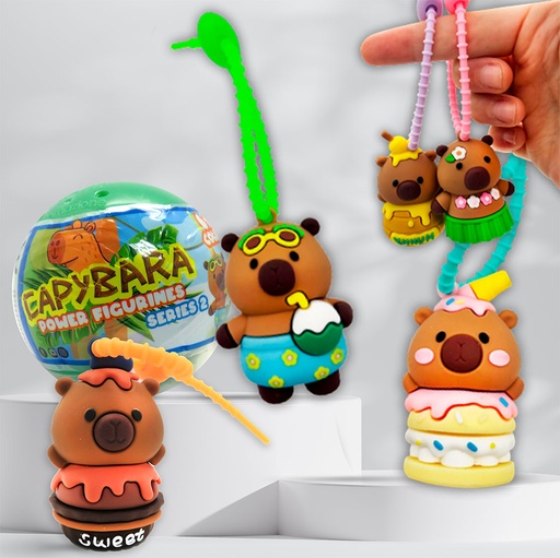 [116376] CAPYBARA POWER FIGURINES COL.2 CAP 65MM