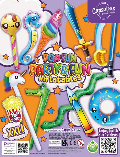 [116413] Gonflables PARTY & FUN- 90MM CAPS