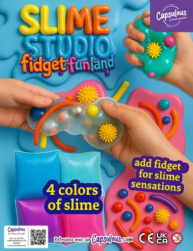 [116418] Slime studio fidget funland en capsule 50mm