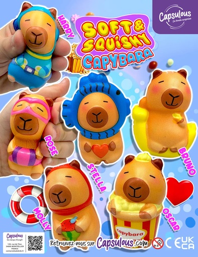 [116422] Squishy Capybara XXL en capsule de 90mm
