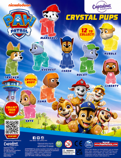 [116435] PAW PATROL CRYSTAL PUPS - cap 50MM